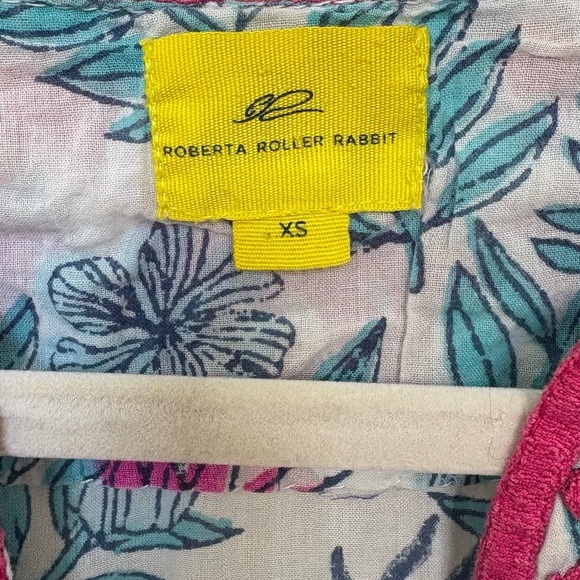Roberta Roller Rabbit Pattern Cover Up SZ XS - Picture 3 of 7